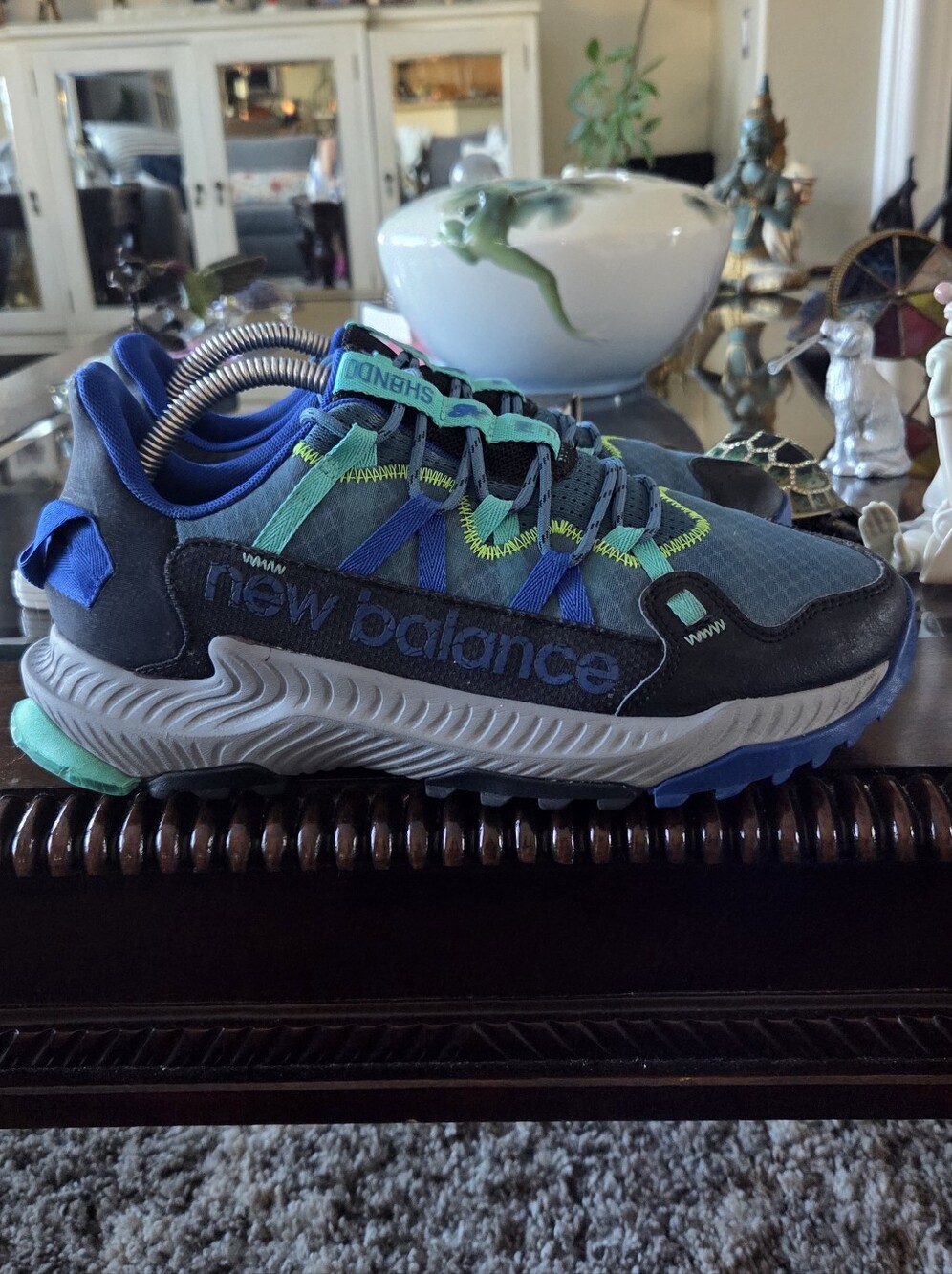 New Balance Shando Trail Trainers Mens Blue & Teal Athletic Sneakers